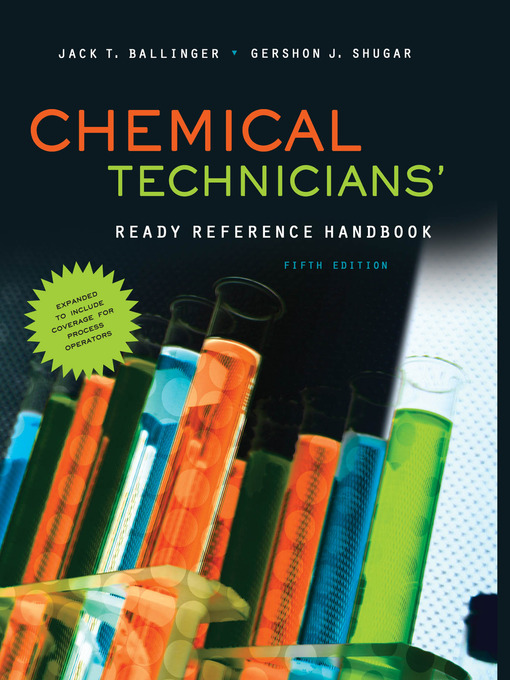 Title details for Chemical Technicians' Ready Reference Handbook by Jack T. Ballinger - Available